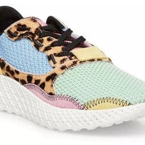 Steve Madden Multi-Color Leopard Mesh Sneaker